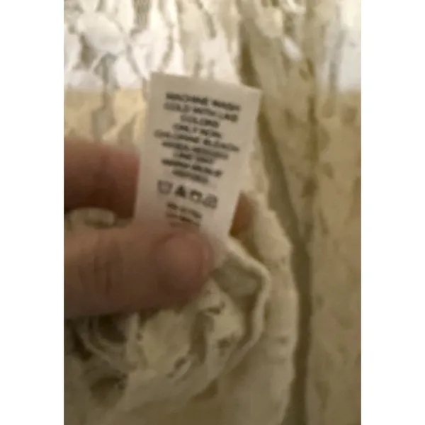 Maurices Womens Medium Lace Moto Jacket Ivory Floral Sheer Asymmetric Zip Artsy - Image 5