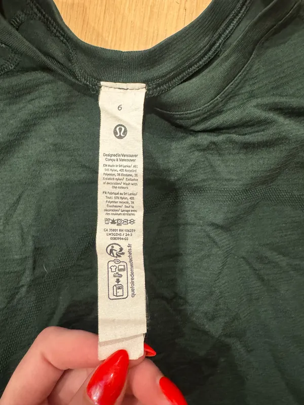 Lululemon Short Sleeve Swiftly Cropped - Image 4
