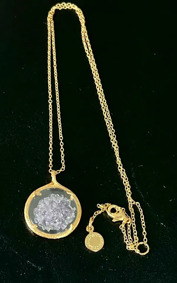 Catherine Weitzman birthday shaker necklace Gold - Image 3