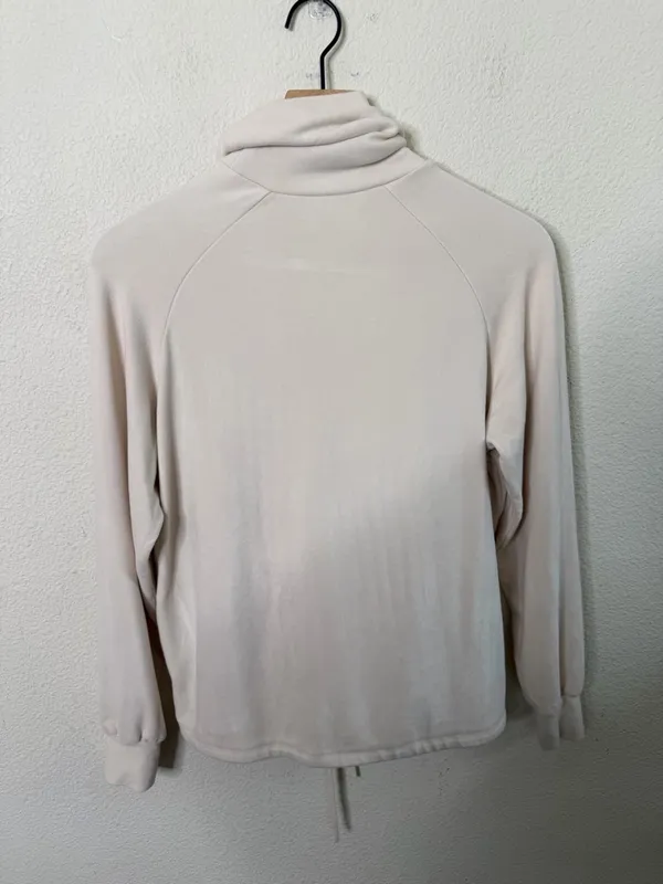 Varley Portland High Neck Midlayer Sweater Top Ivory Cream Womens Size XXS - Image 6