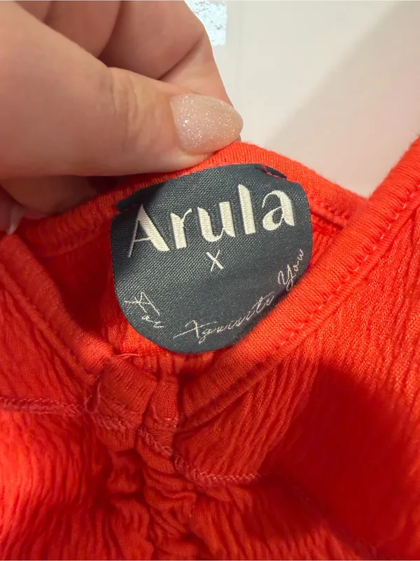 ARULA Orange Red Ruffle - Image 2