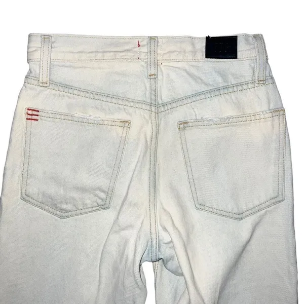 BDG Urban Outfitters‎ Jeans Womens 24 White Slim Straight Raw Hem Frayed - Image 7