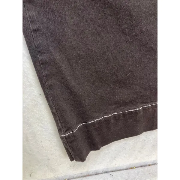 Bagatelle Wide Leg‎ Pants Womens 6 Brown Contrast Stitch High Rise - Image 6