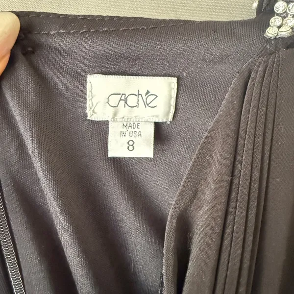 Cache sz 8 Black one shoulder mini Dress‎ - Image 4