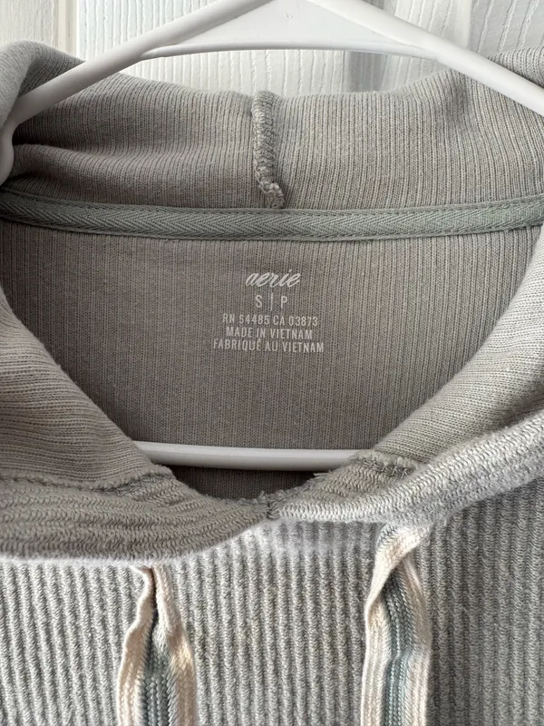 Aerie Crop hoodie light blue - Image 3