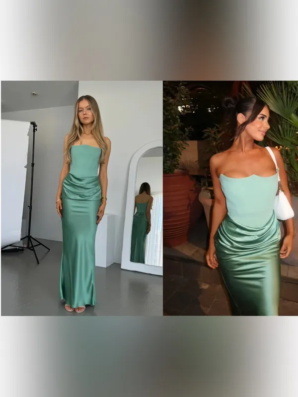 House of CB ‘Persephone’ Jade Strapless Maxi Dress NWOT size M D-DD - Image 4