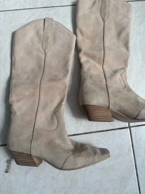 Steve Madden DOLLIE tan suede knee high boot - Image 2