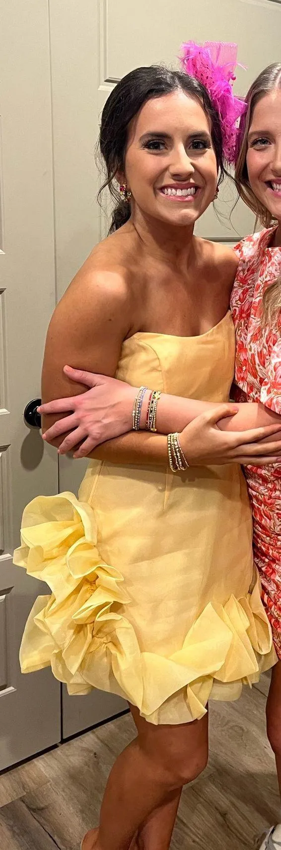 Hazel and Olive Yellow Semi Formal Dress - Image 3
