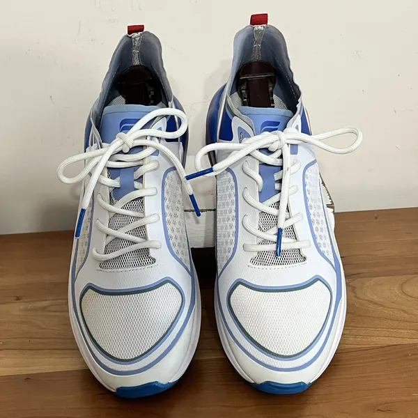 Fabletics Westlake Running Shoes Lace Up Athletic Sneakers Red White Blue Size 8 - Image 4