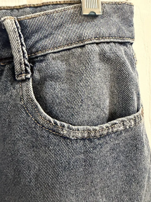 Sincerely Jules Distressed Light Blue Jean Shorts - Image 5