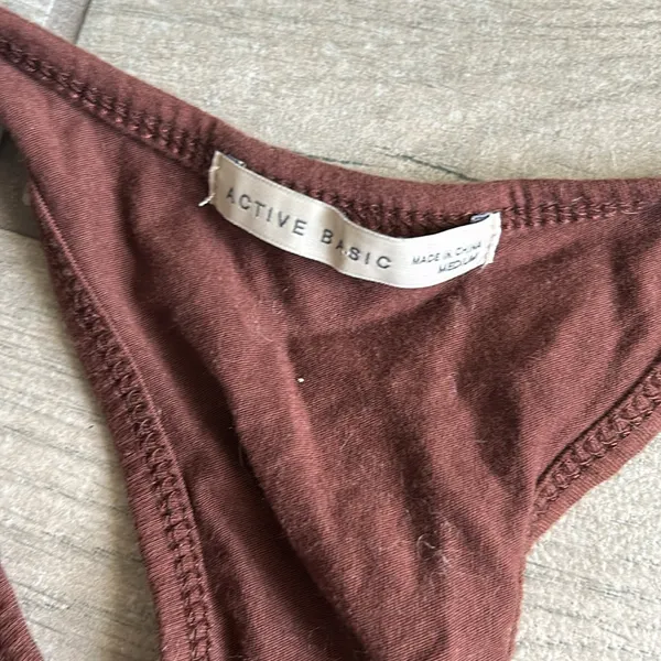 Active basic brown tank top - Image 2