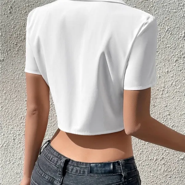 Elegant White Women's Top - Image 2