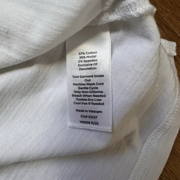 T By Talbots White And Black Active Sleeveless Polo Zip Top Size Small - Image 8