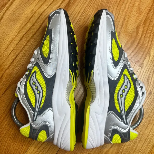 Saucony Grid Jazz 9 Yellow Silver Size 5.5M/7W - Image 3