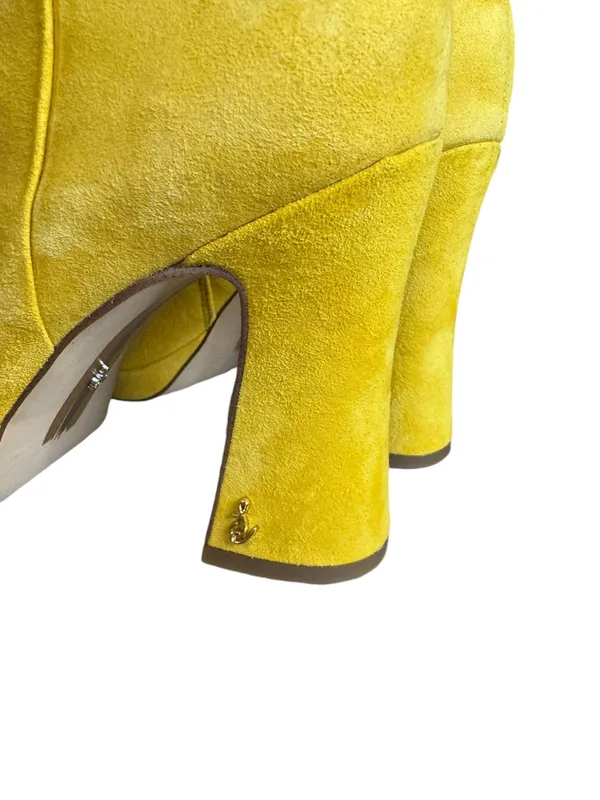 Jaye Platform Suede Boots Size 7.5 Sunny Yellow Color. - Image 7