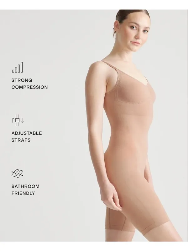 NWT Quince Sculpting Mid-Thigh Bodysuit - Size: Small - Image 7