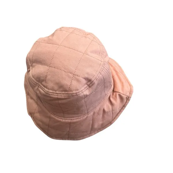 Madewell Reversible Quilted Bucket Hat in dusty blush NWT M/L - Image 2