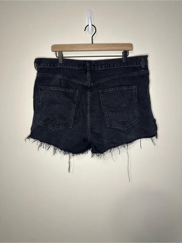 AGOLDE Dee Vintage High Rise Jean Shorts Divise Black A9035-1157 Aritzia size 34 - Image 10