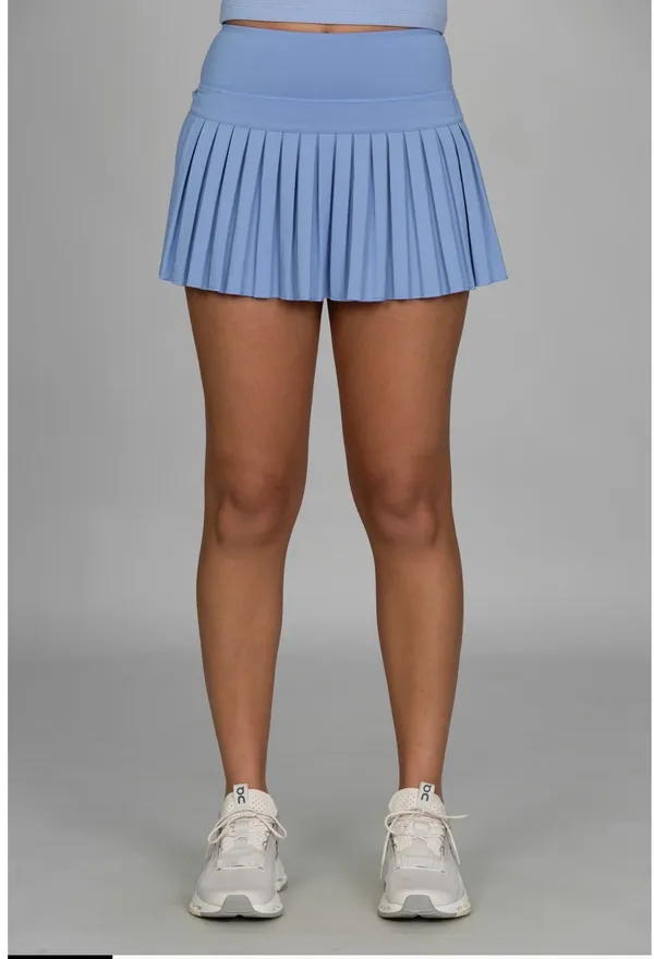 Gold Hinge PERIWINKLE PLEATED TENNIS SKIRT - Image 3