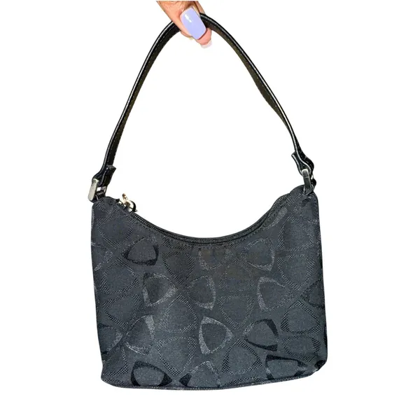 Liz Claiborne Black Patterned Mini Bag - Image 2