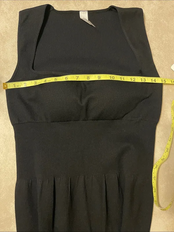 OTOS Seamless Black Jumpsuit with Built-In Bust Support Wide leg - Image 7