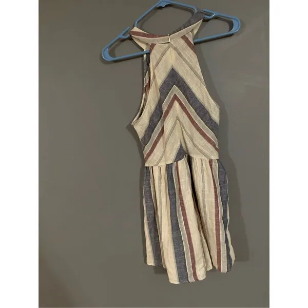 Shein Chevron And Stripe Round Neck Romper Size Small - Image 8
