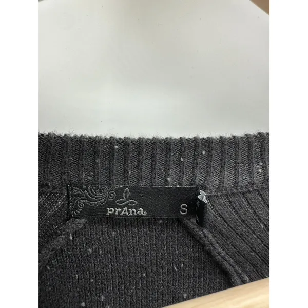 Prana Avalone Dress Womens Small Grey Two-Tone V-Neck Knit Sweater W33180721‎ - Image 6