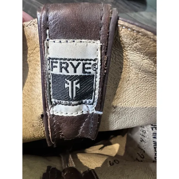 Frye - women's Billy short cowgirl western leather 77816 F973 Brown Color 7.5B - Image 10