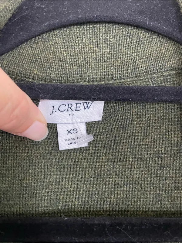 J. Crew Green Schoolboy Classic Fit Sweater Blazer Size XS - Image 4