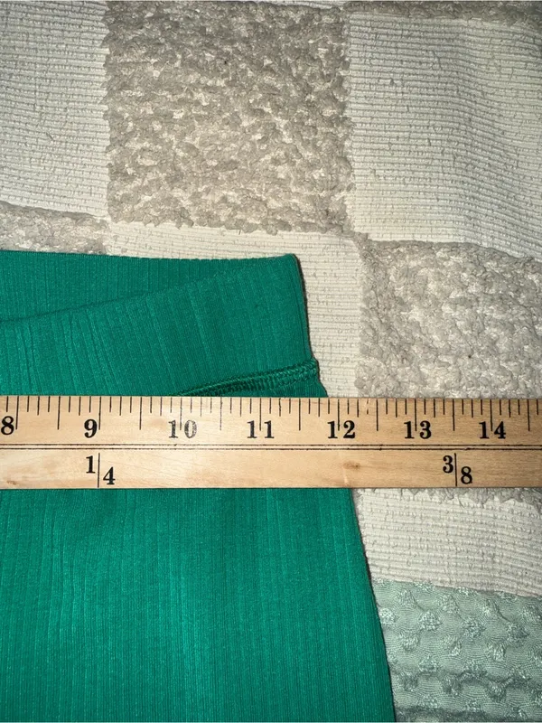 Alo Yoga Ribbed High-Waist 7/8 Blissful Leggings XS - Image 3