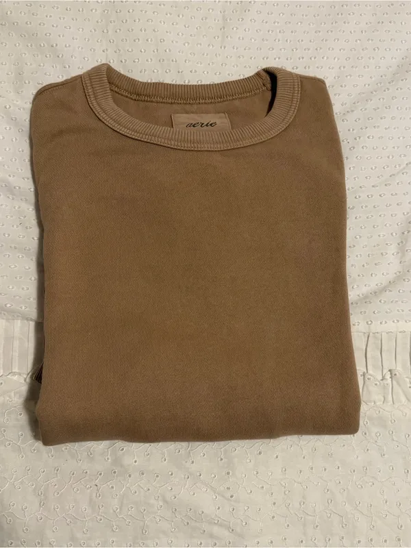 Aerie Go-To Sweatshirt | Caramel - Image 2