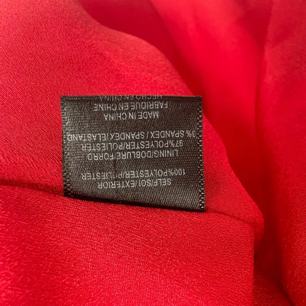NWT Wayf size small red v neck romper ruffle‎ front and rear zip up rear - Image 10