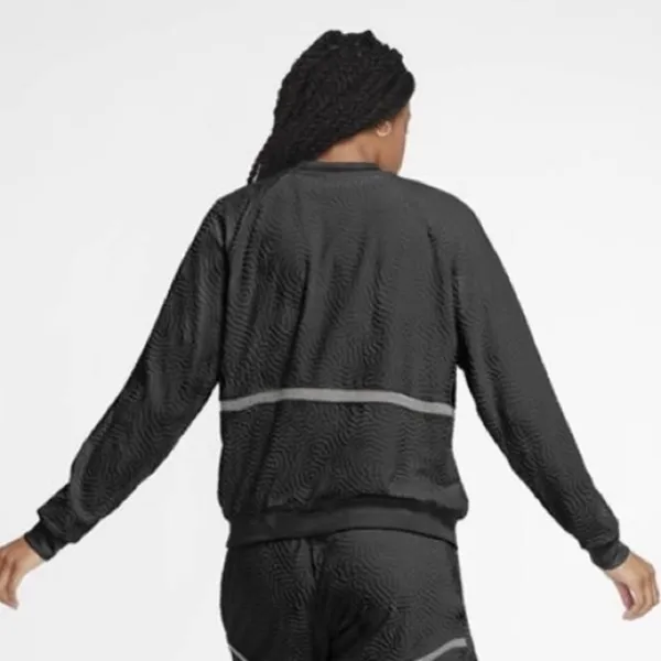 NWT Nike dry loose fit‎ texturized dri-fit long sleeve top sz M - Image 2