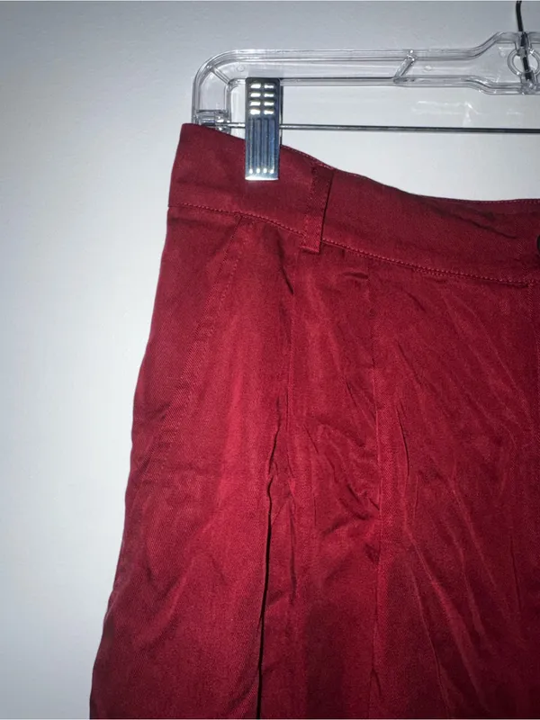 Reformation Wide Leg Pants Maroon Size 6 NWT - Image 7