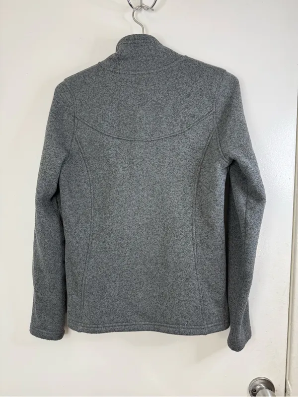 The Northface women’s gray quarter zip pop over top jacket M - Image 6
