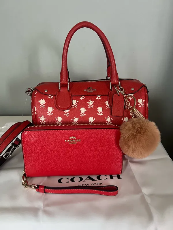 Coach Mini Bennett Satchel In Badlands Floral Print With Wallet - Image 2