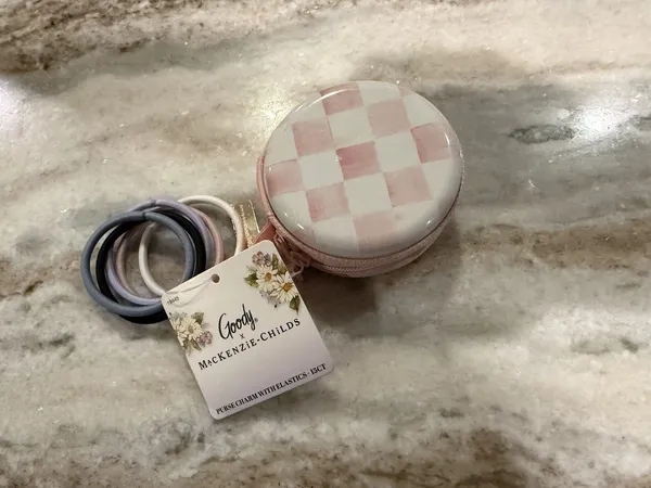 Mackenzie Childs x Goody Rosy Check Purse Charm Elastics Grt 4 Pods Fast Ship - Image 5