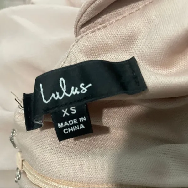 Lulu's Pale Blush Pink Halter-Style Prom Gown - Image 4