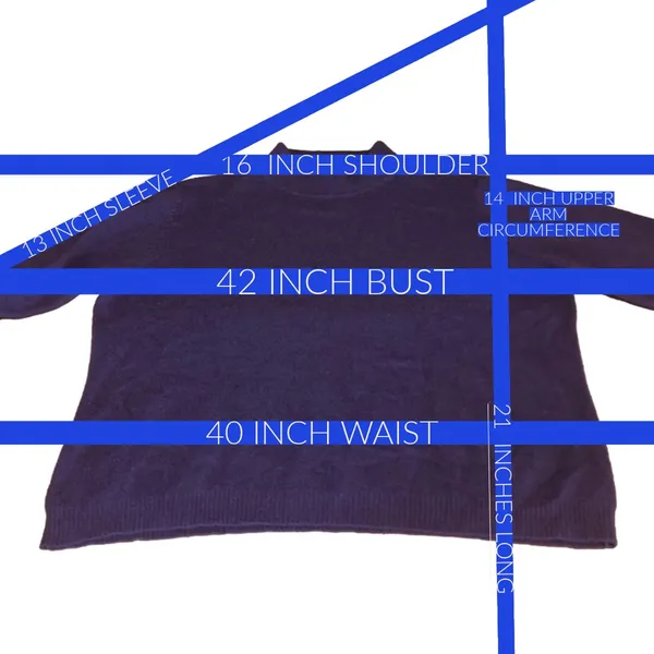 Grace Purple Cashmere Knit Mock Neck Short Sleeve Pull Over Sweater (Xl) - Image 9