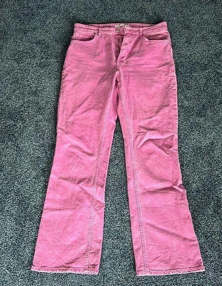 ZARA Women Pink/Raspberry Denim Jeans - Image 2