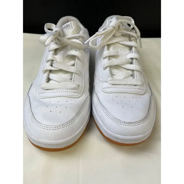 Reebok Women's Club MEMT Leather White Sneakers / Shoes Size 8 SKU 6009 - Image 2