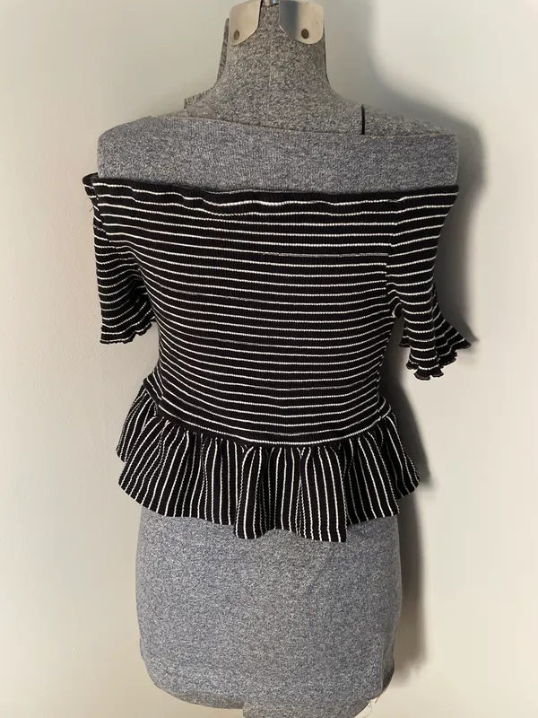 Who What Where Peplum Stripped shirt - Image 2