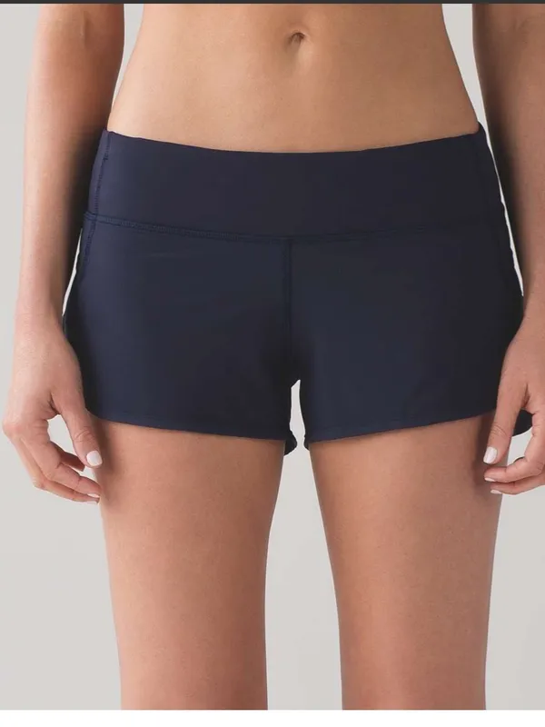 Lululemon midnight navy speed shorts size 6 - Image 3