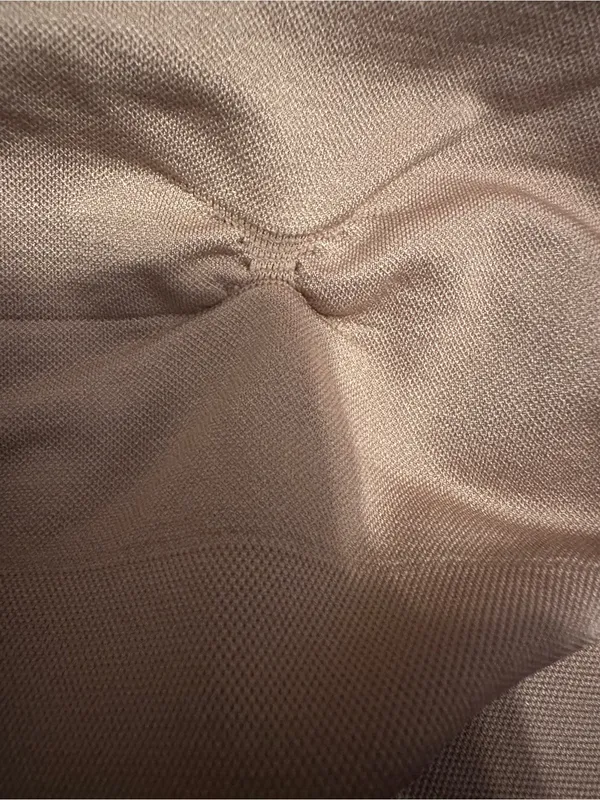 YPB (A&F) Brown Neutral Razorback Sports Bra - Image 4