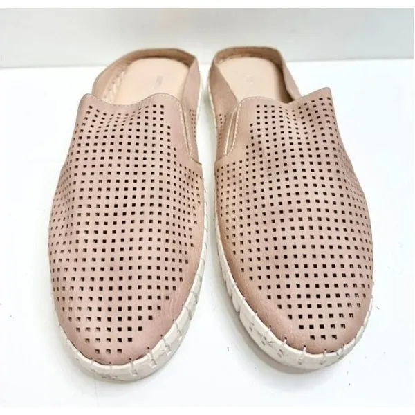 Harmony Balance Sashay Mules Size 8‎ Beige Perforated Slip On Shoes - Image 3
