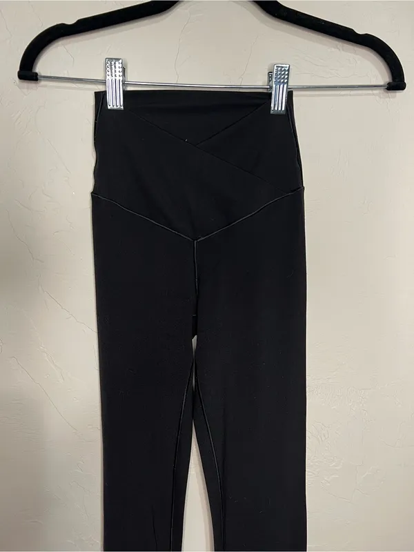 Offline by Aerie Real Me Crossover Flare‎ Black Yoga Leggings - Image 3