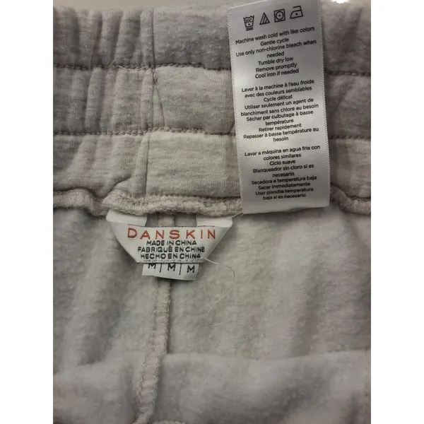 Danskin Size M Women’s Light Gray Elastic & Tie at Waste Jogger Sweatpants - Image 7