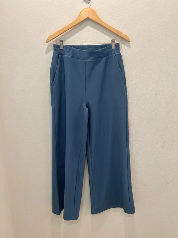 Relaxed Two-Piece Lounge Set in Dusty Blue by Zenana Size M - Image 3