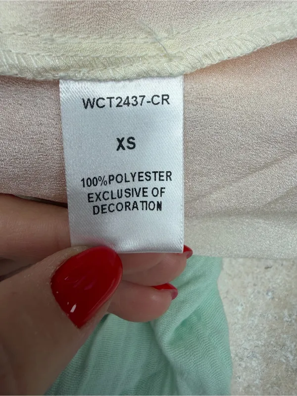 THML Tiered Spaghetti-Strap Maxi Dress in Cream, Peach, Pink, Mint & Lavender - Image 4