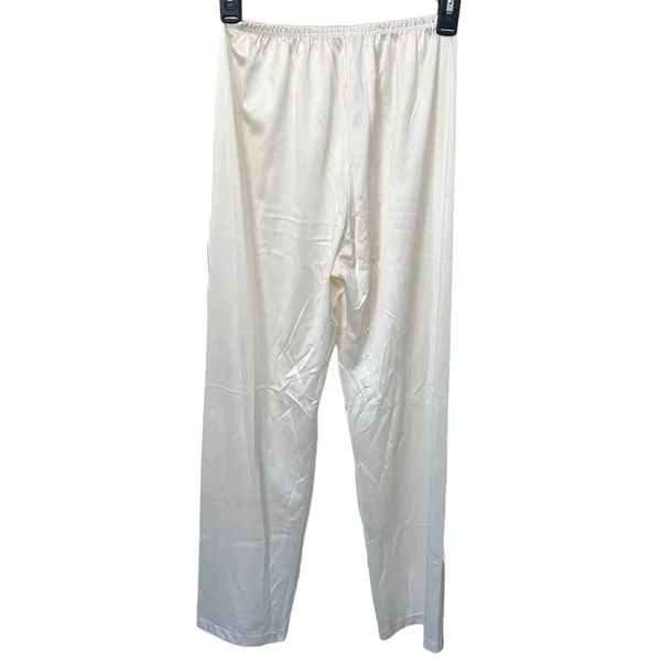 Vtg Vanity‎ Fair Ivory Soft Nylon Pajamas Size Petite Extra Small Silky Satin - Image 8